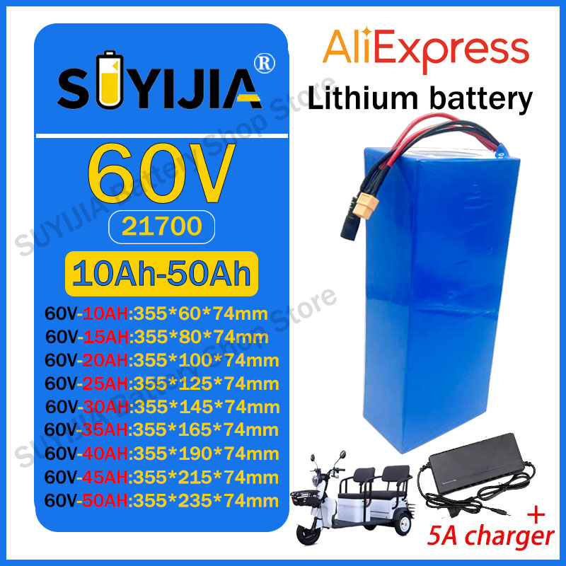 21700 60V 50Ah 45Ah 20Ah 25Ah  - 60V 30Ah Electric Scooter Battery ulasan dan harga