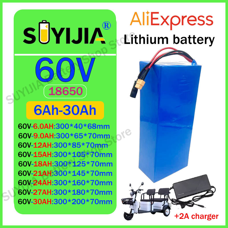 New 60V 16S2P-10P/6Ah-30Ah Lit - 60V 30Ah Electric Scooter Battery ulasan dan harga