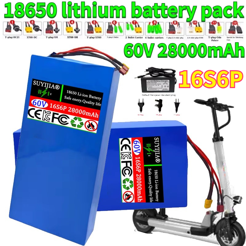 New 16S6P 60V 28Ah 18650 Lithi - 60V 30Ah Electric Scooter Battery ulasan dan harga