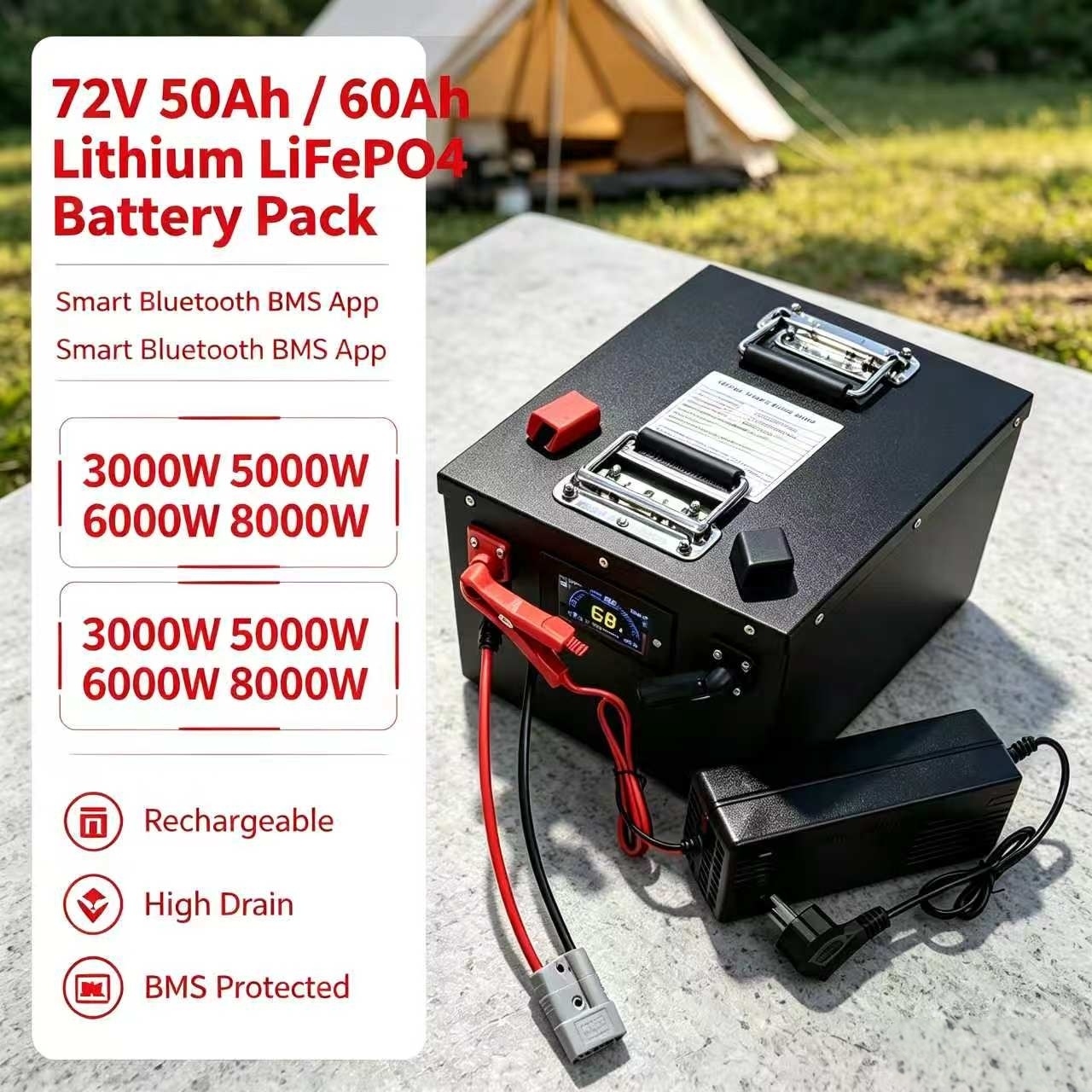 72V 50Ah 50A 60Ah 60 Ah 60A li - 72V 60Ah Lifepo4 Battery Pack ulasan dan harga
